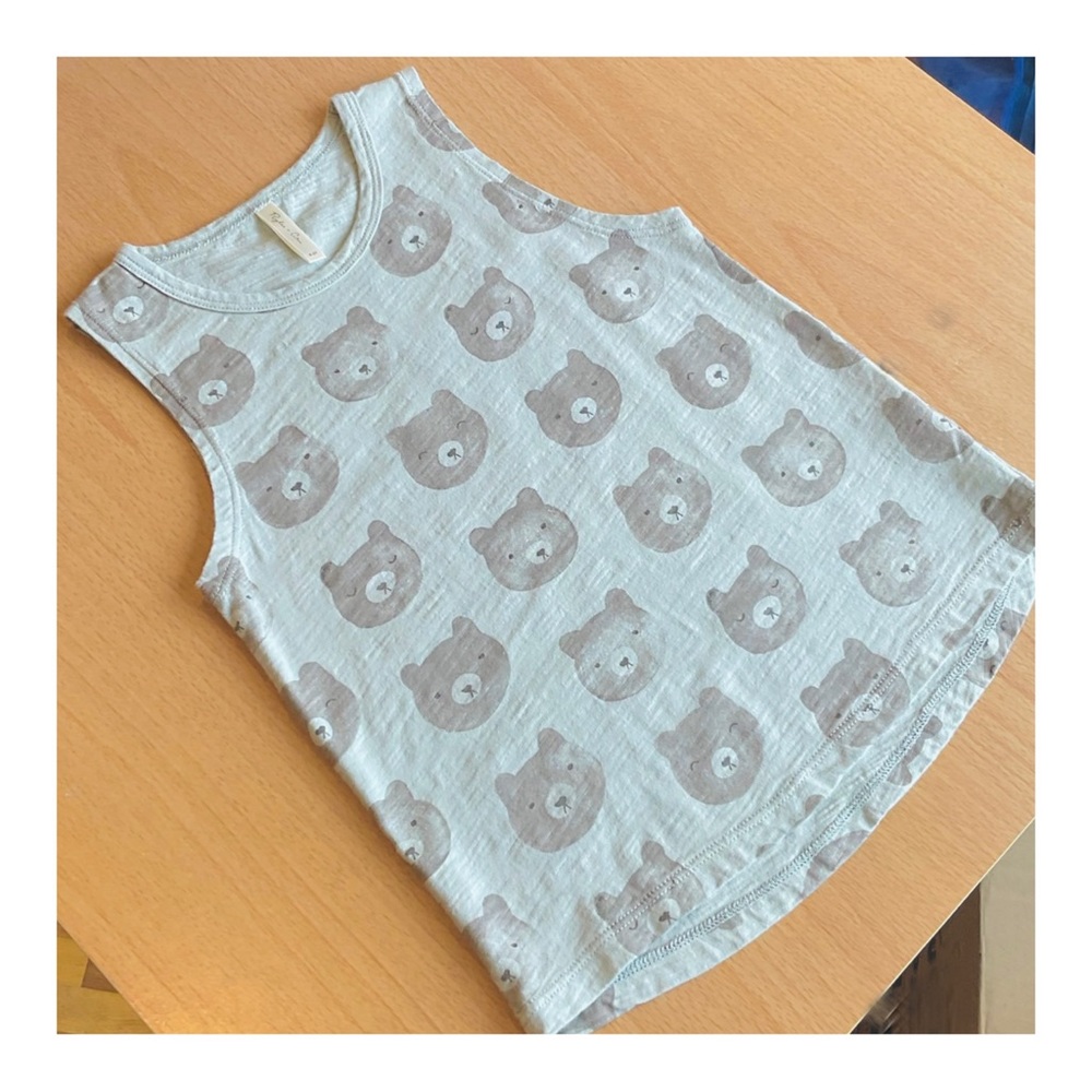 Rylee + Cru Blue Bear Tank 4-5Y